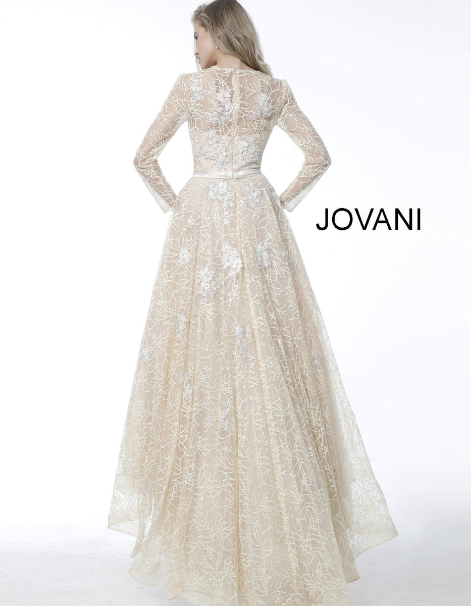 *Jovani 62701 - Long Sleeve Bridal/Evening Gown LOW STOCK ALERT