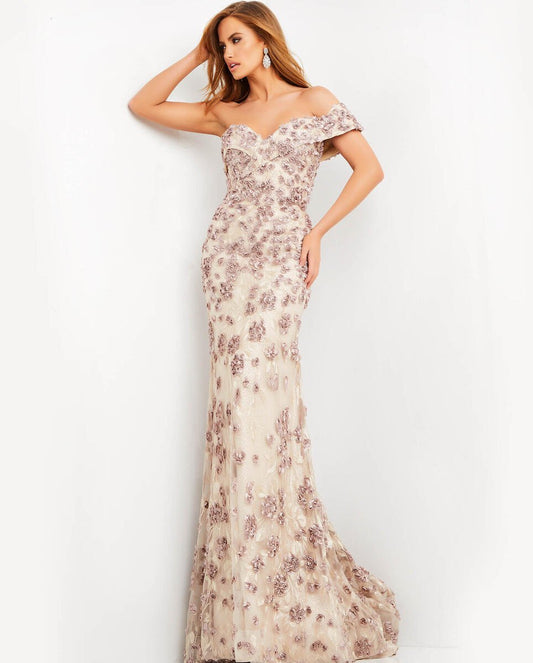 *SALE* LOW STOCK ALERT* Jovani Evening Gown LATTE - 06169