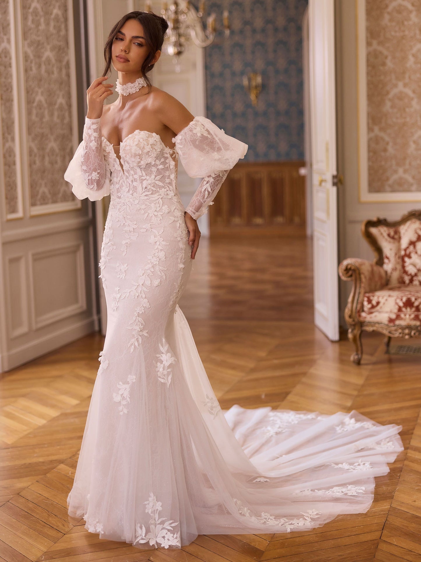 Fitted Mermaid Fitted Mermaid Lace Gown